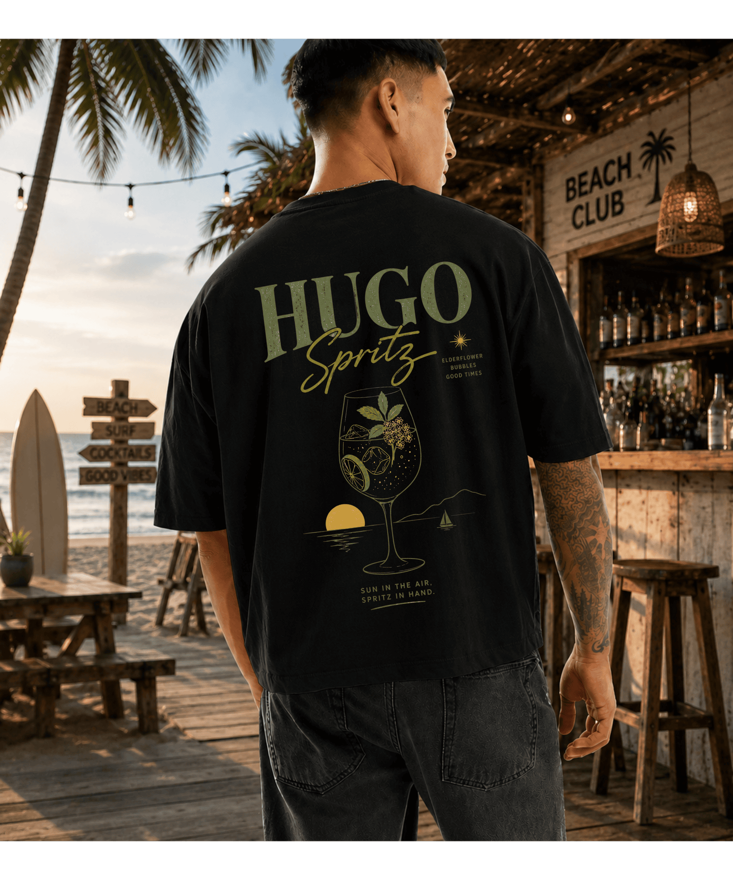 Hugo Spritz Cropped T-Shirt