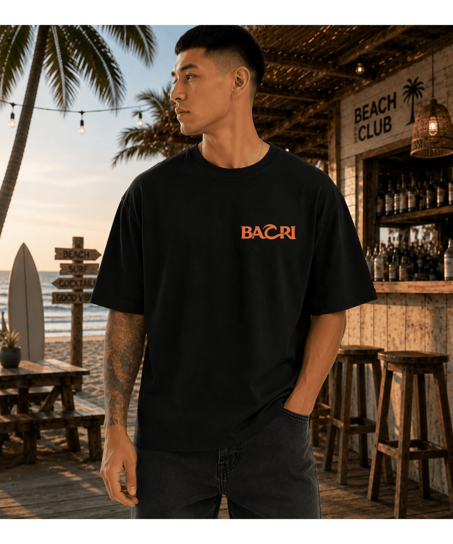 Kissed by the Sun, Drunk by the Night Oversized T-Shirt