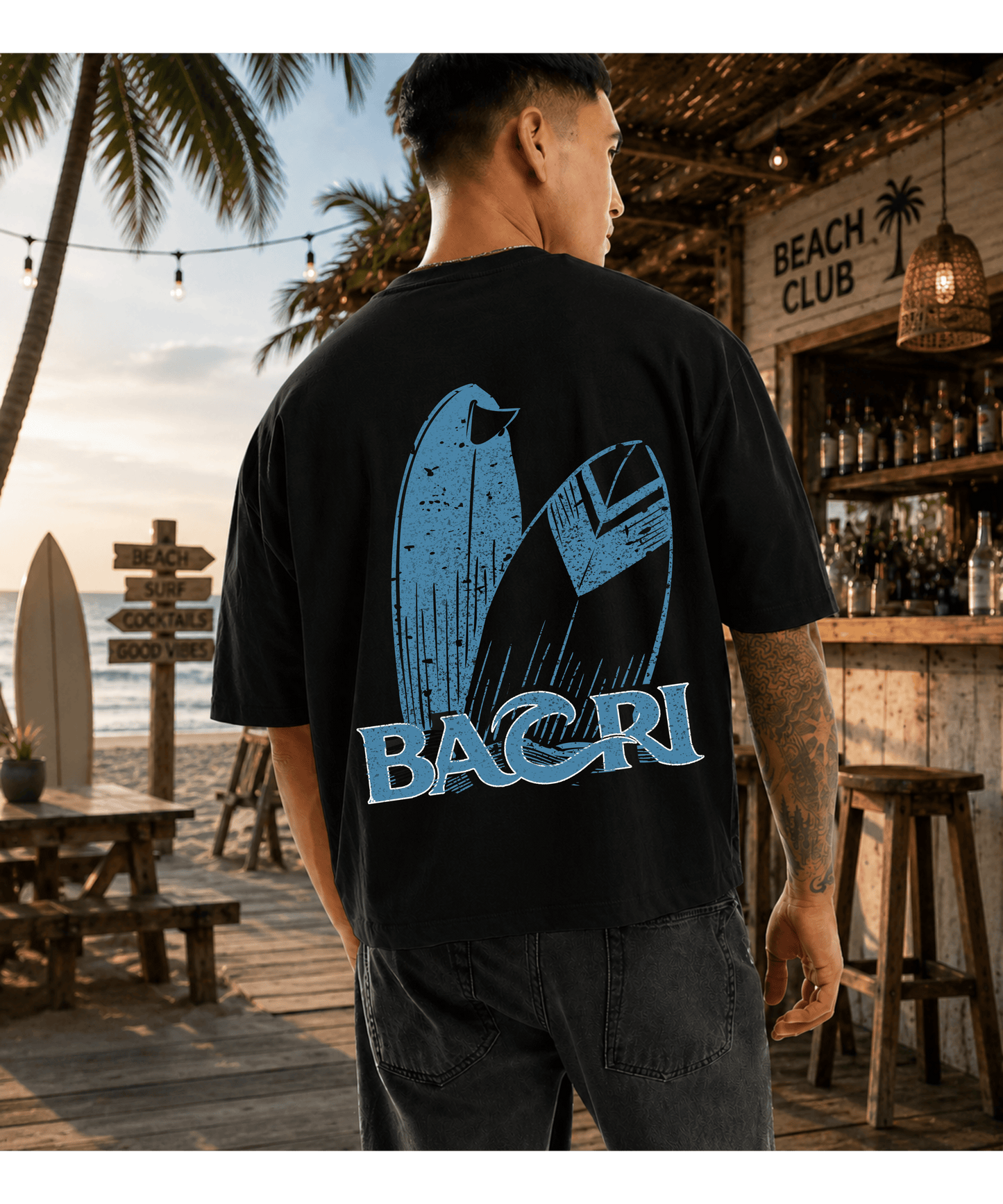 Bahri Surf Club Cropped T-Shirt
