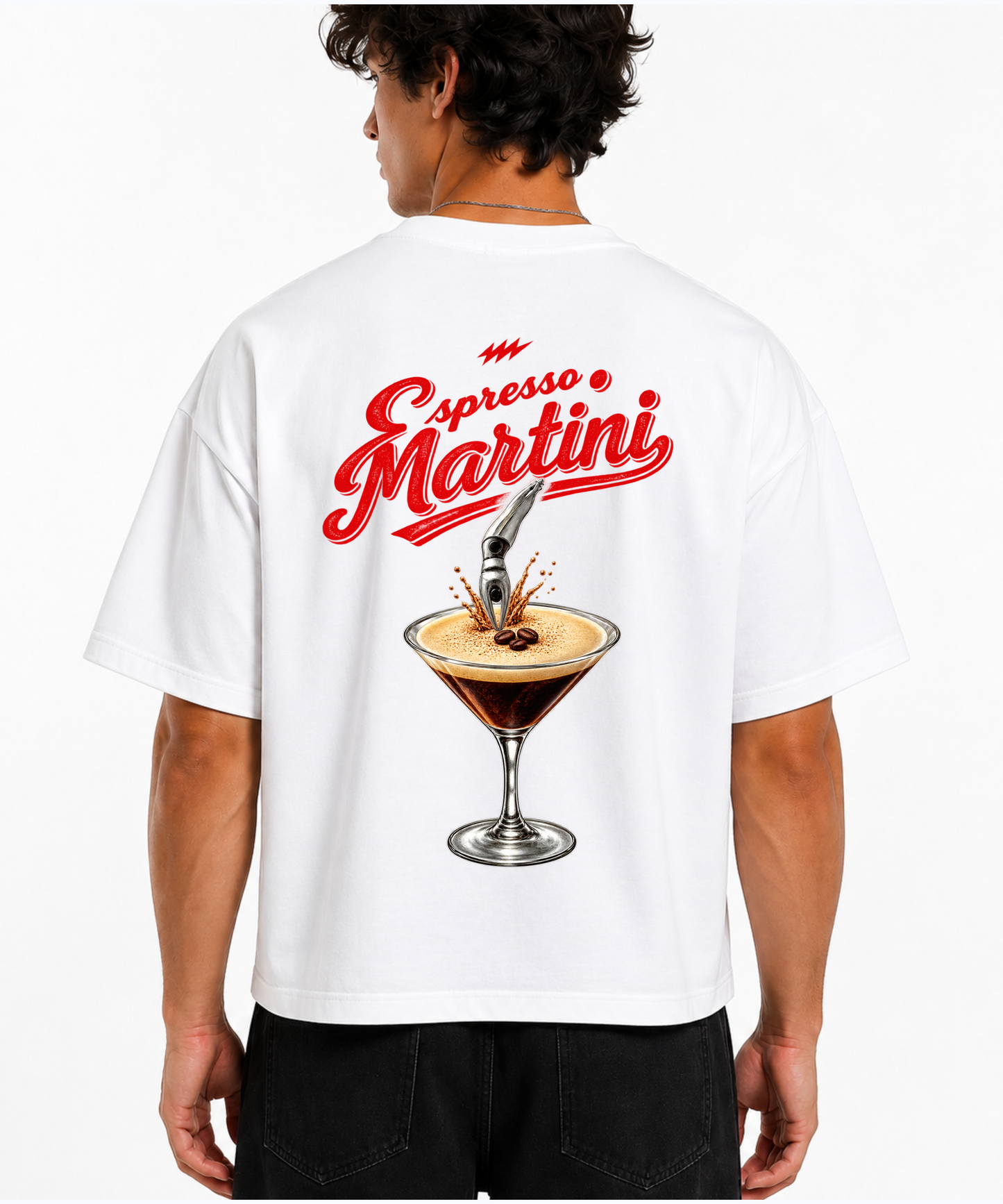 Espresso Martini Oversized Graphic T-Shirt