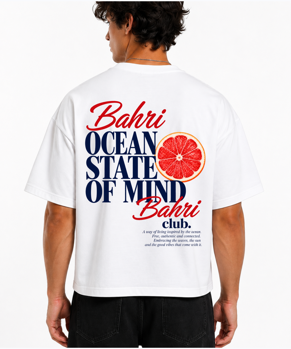 Bahri Ocean State of Mind Oversized T-Shirt