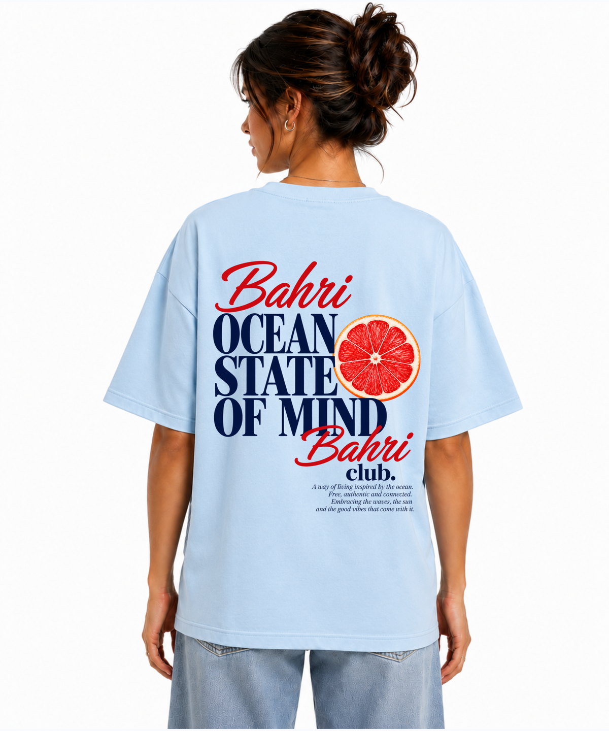 Bahri Ocean State of Mind Oversized T-Shirt