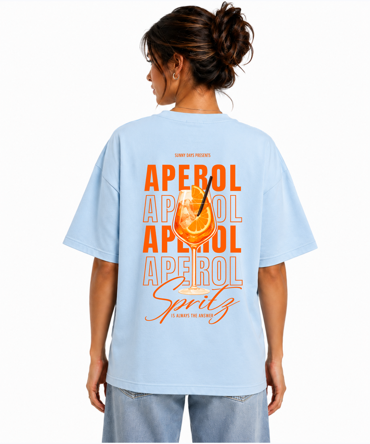 Aperol Spritz Oversized Graphic T-Shirt