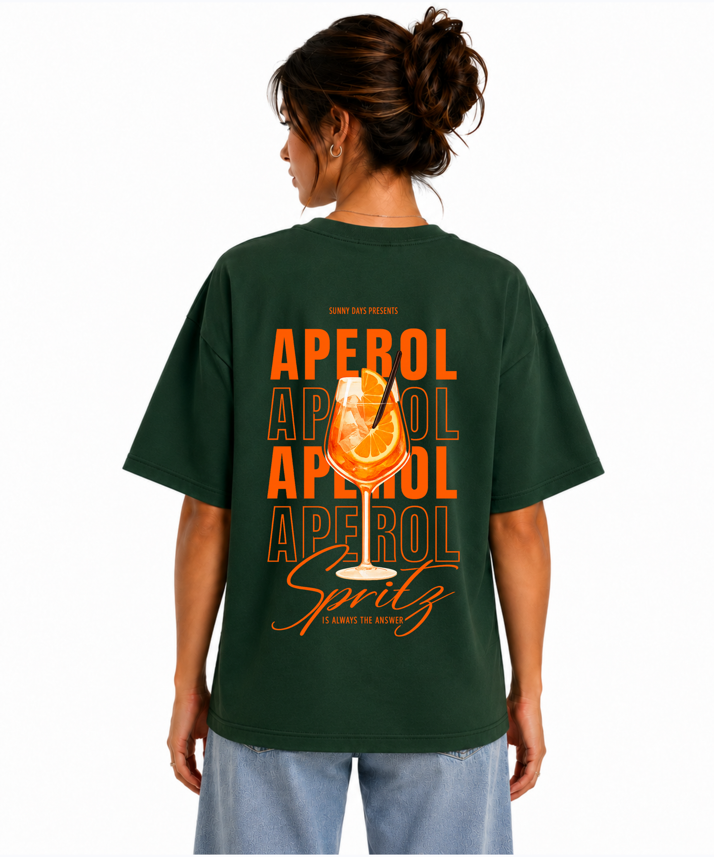 Aperol Spritz Oversized Graphic T-Shirt