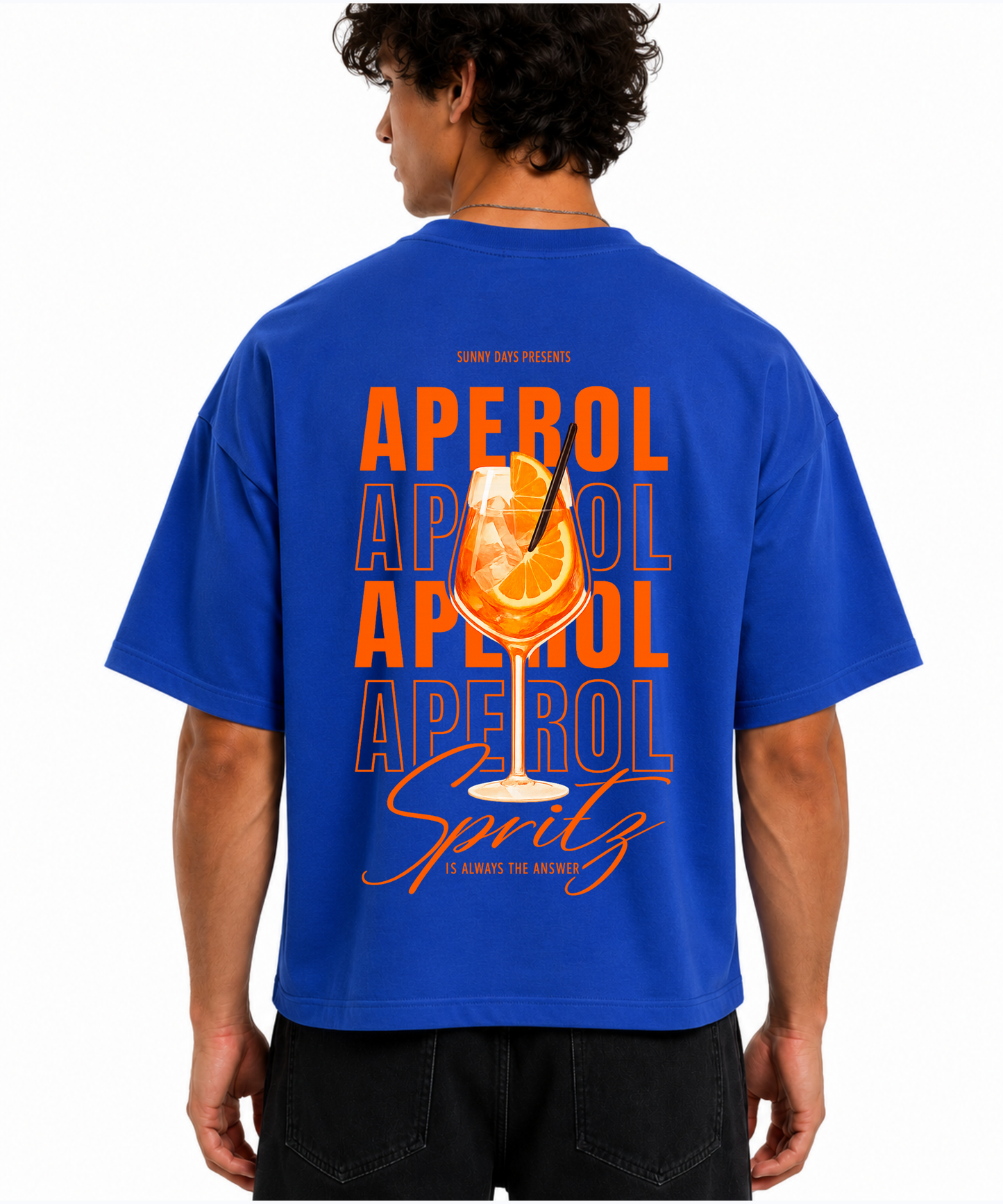 Aperol Spritz Oversized Graphic T-Shirt