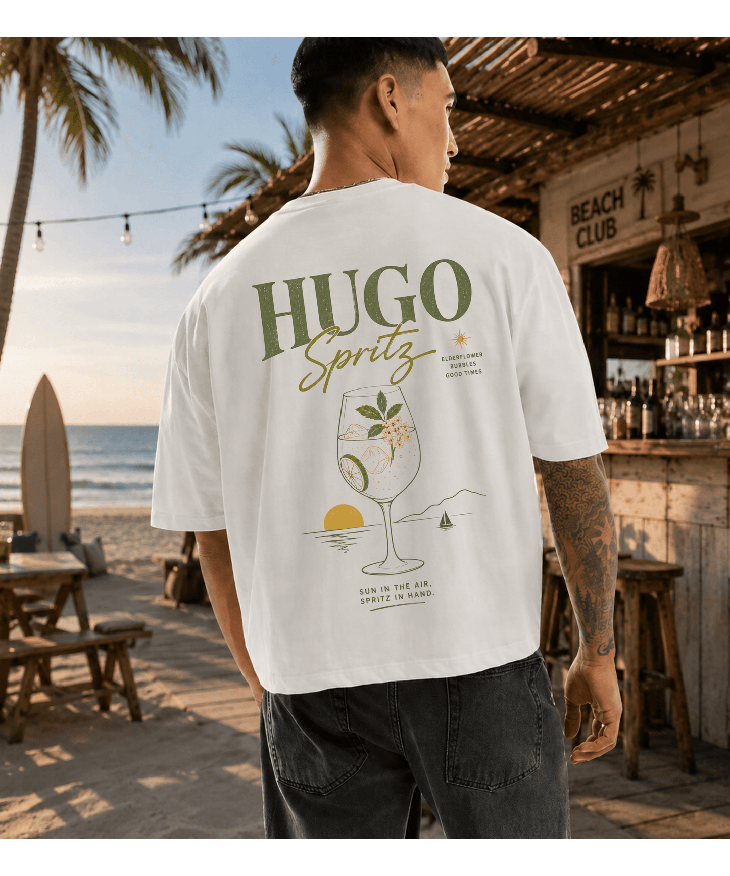 Hugo Spritz Cropped T-Shirt