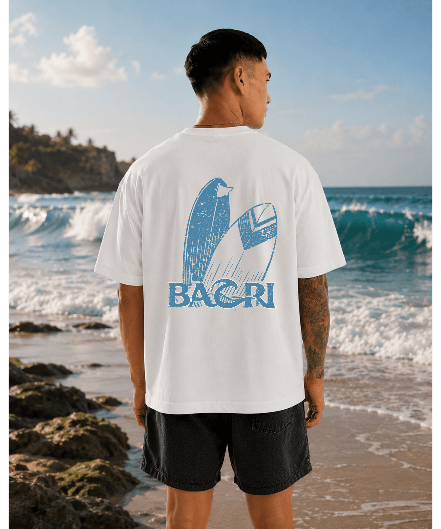 Bahri Surfboards Oversized T-Shirt