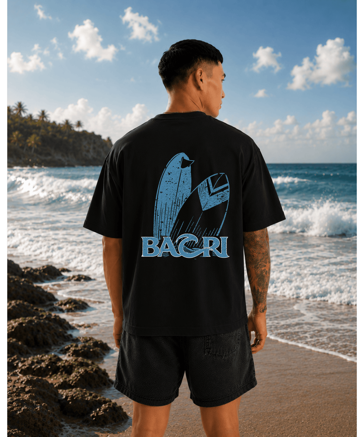 Bahri Surfboards Oversized T-Shirt