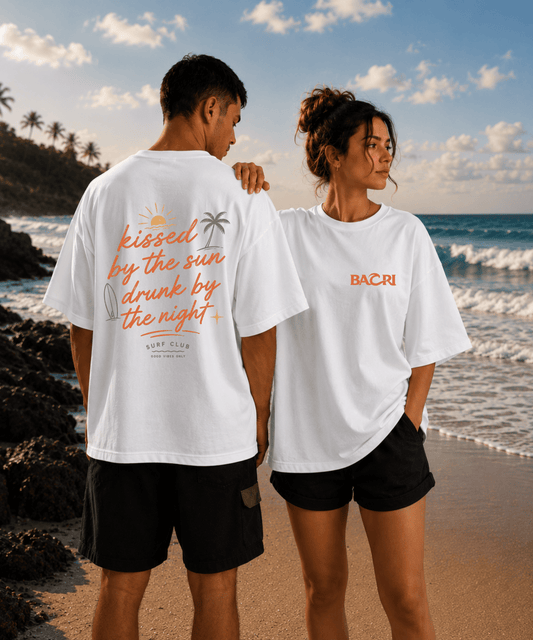 Kissed by the Sun, Drunk by the Night Oversized T-Shirt