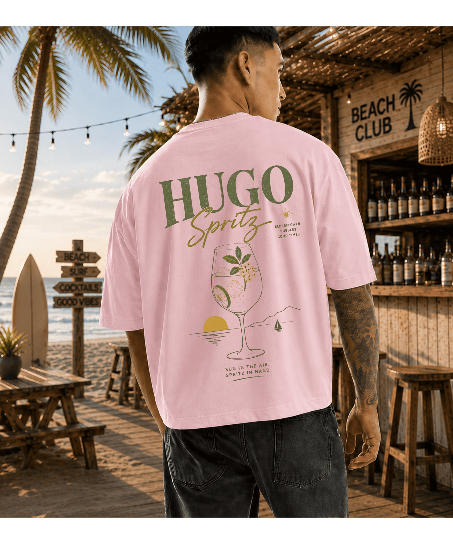 Hugo Spritz Cropped T-Shirt