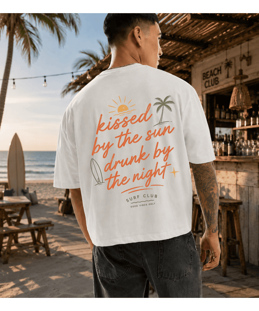 Kissed by the Sun Drunk by the Night Cropped T-Shirt