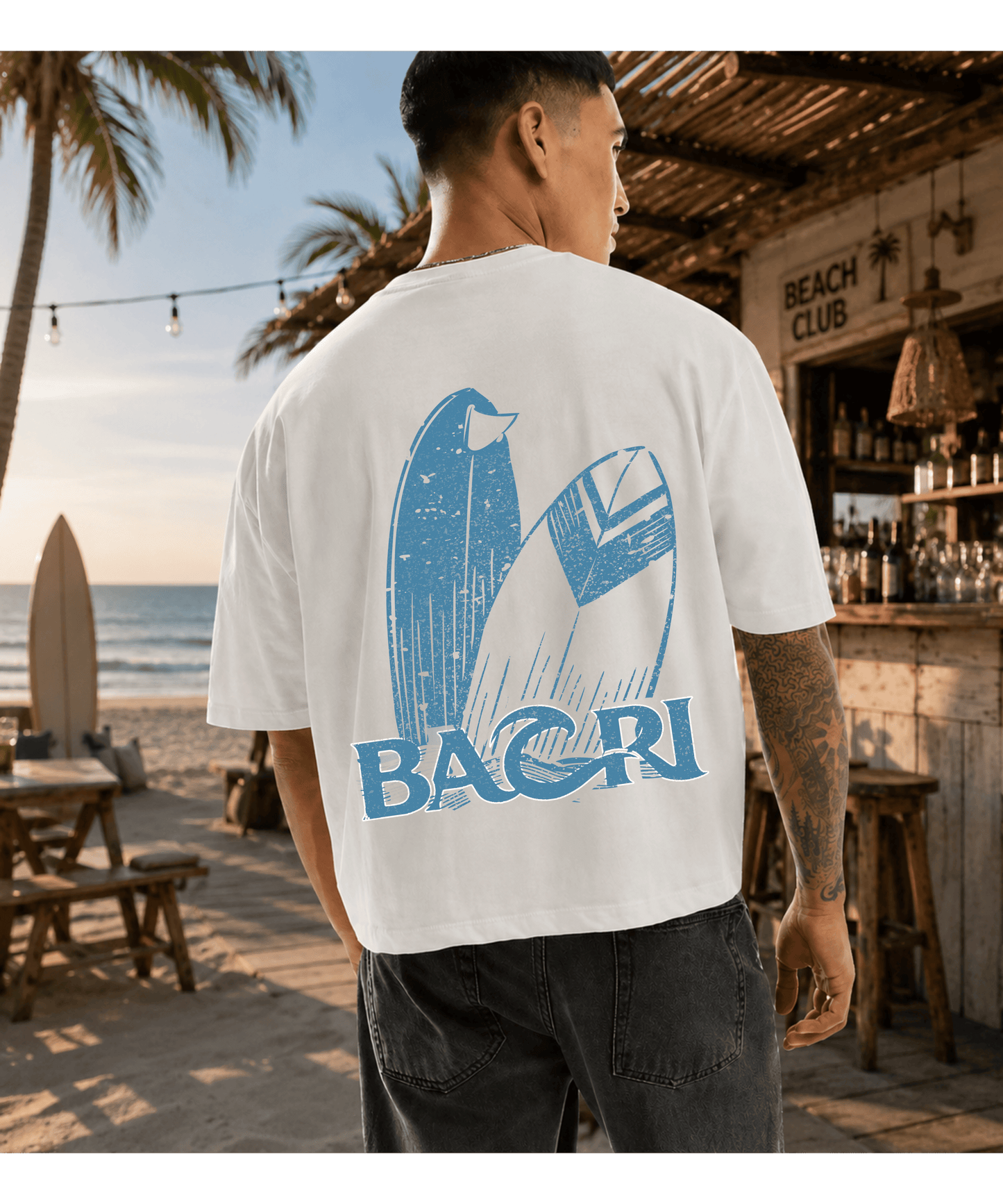 Bahri Surf Club Cropped T-Shirt